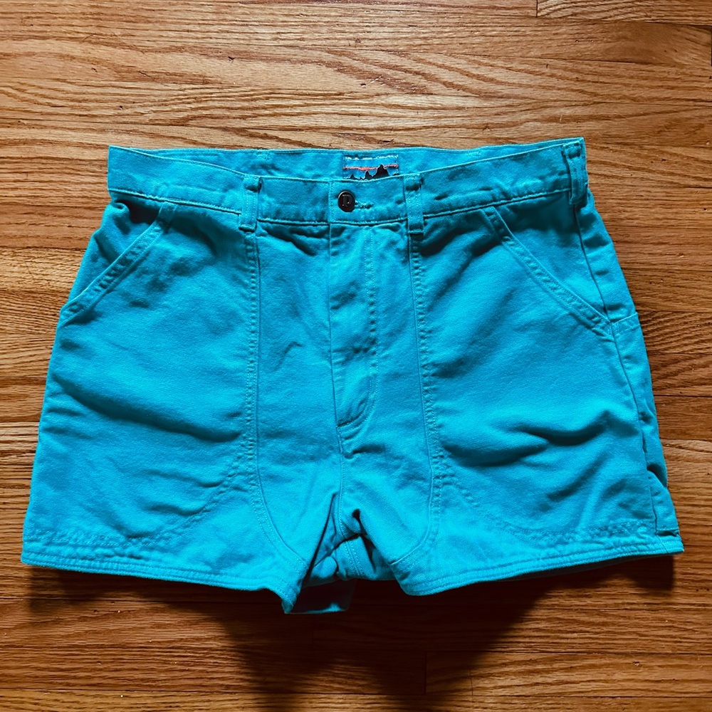 Patagonia Bright Turquoise Women’s Stand Up Shorts - Picture 2 of 4